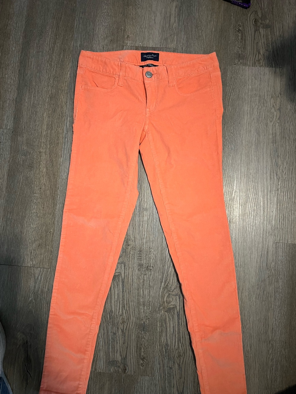 American Eagle Outfitters Bright Orange Skinny Jeans